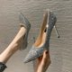 Shoes 2021 New Women's Spring and Summer Versatile Sequined Xiuhe Clothes Chinese Wedding Shoes Bridal Shoes High Heels Women's Stiletto Heels