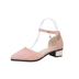 Xuân 2019 mới dày với khóa từ gót thấp với một đôi giày nữ với một đôi sandal cao gót nhọn 3cm dép sandal nữ Sandal