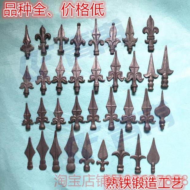 Wrought iron flower accessories Wrought iron Wrought iron gun tip Guardrail fence tip Spear tip Spear tip Gun head Wrought iron tip arrow