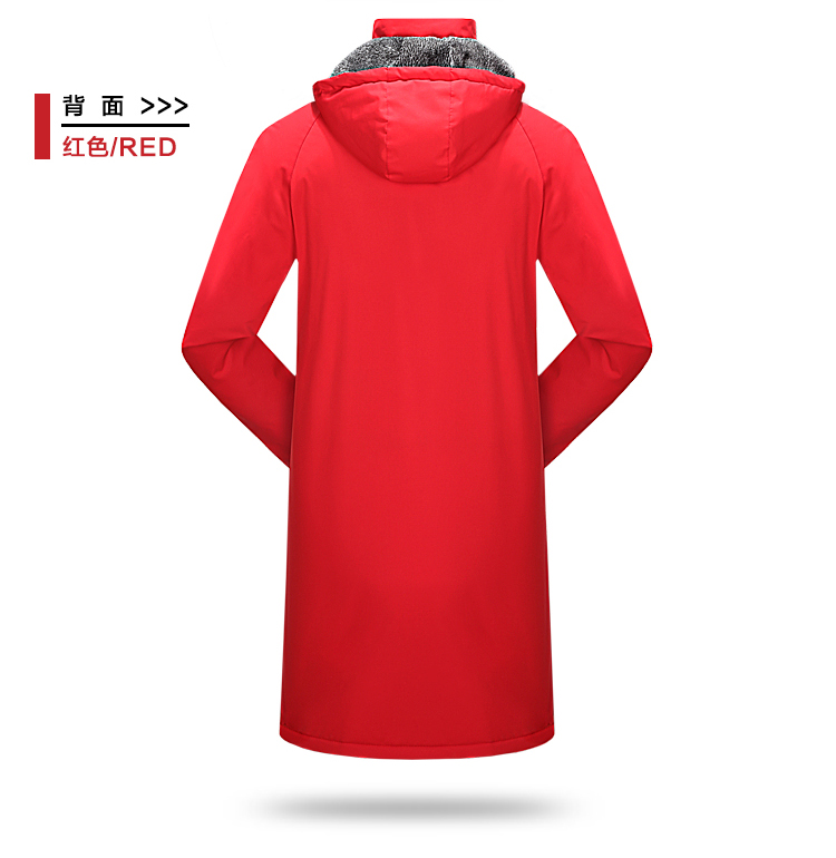 Mới mùa đông đào tạo áo thể thao đào tạo bóng đá coat dày dài trùm đầu bông quần áo nam giới và phụ nữ coat bông coat áo phao nam cổ lông