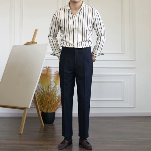 Штаны для отдыха, пиджак классического кроя, свободный прямой крой, облегающий крой