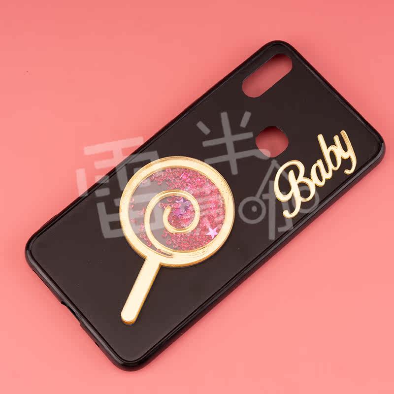 DIY mobile phone shell acrylic beads hourglass accessories lollipop drop glue mobile phone shell accessories
