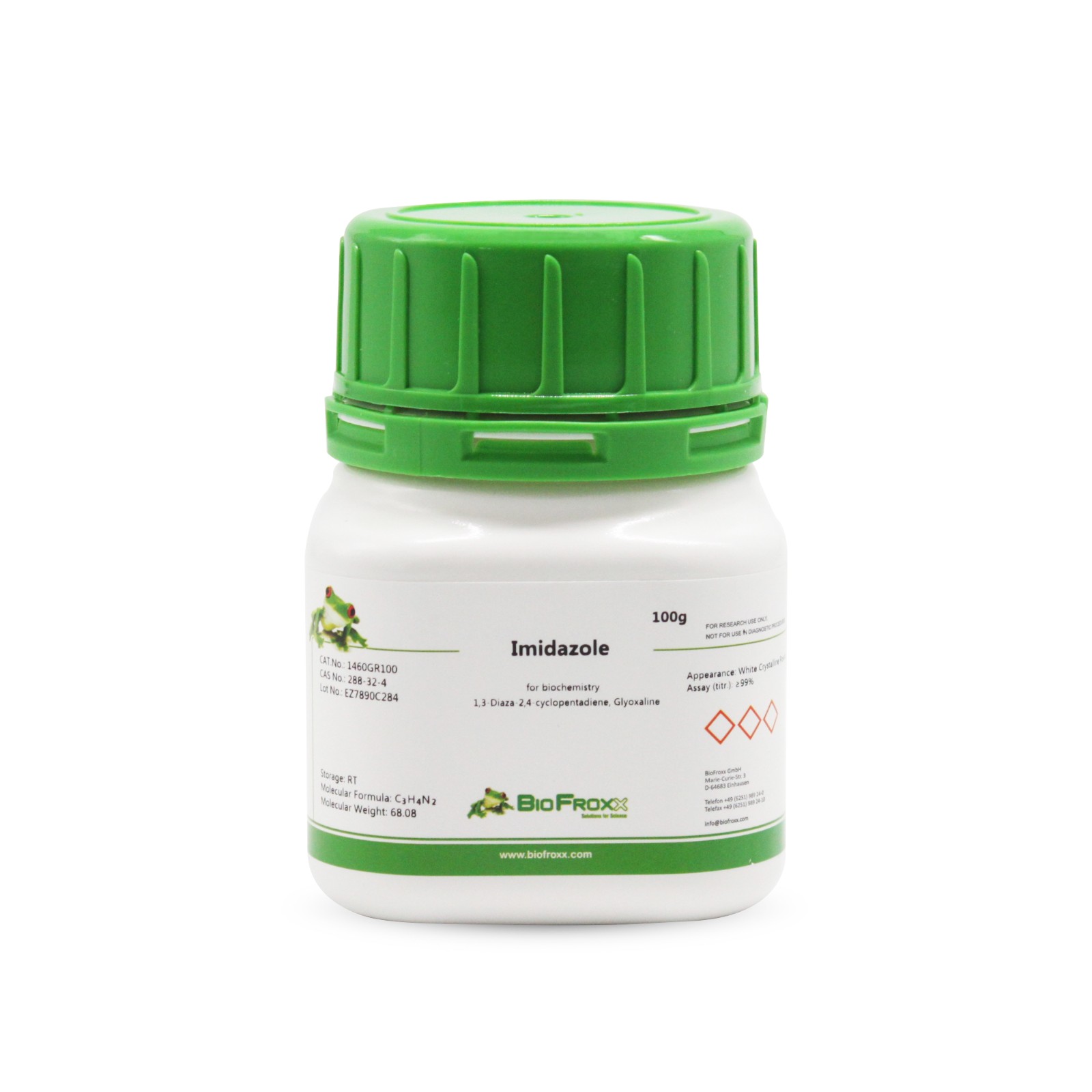BioFroxx 1460GR100 咪唑Imidazole 100g