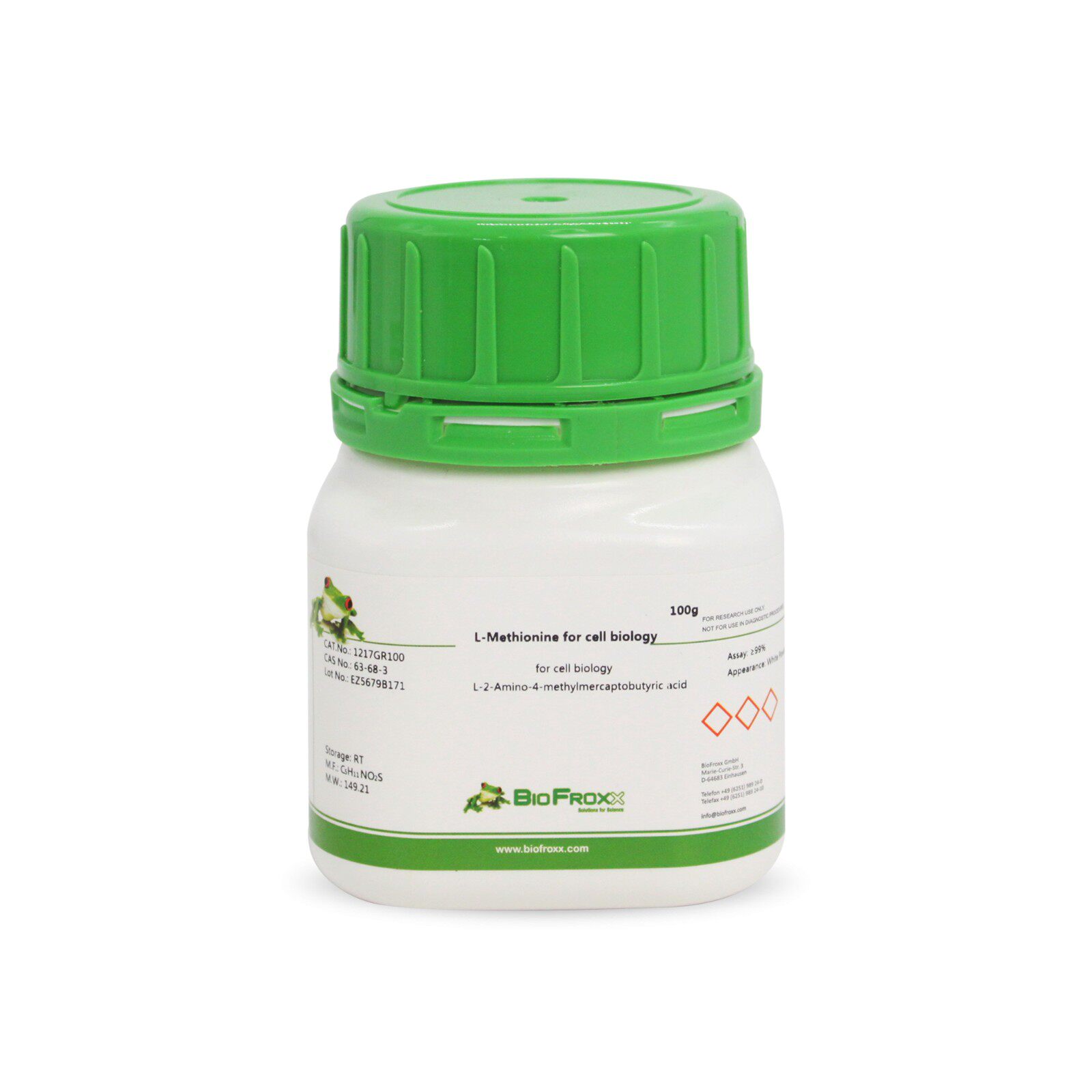 BioFroxx 1217GR100 L-甲硫氨酸(L-蛋氨酸)L-Methionine 100g