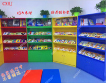 Custom wooden shelves Library display cabinets Handmade picture book museum display shelves bookshelves Wooden boutique display cabinets shelves