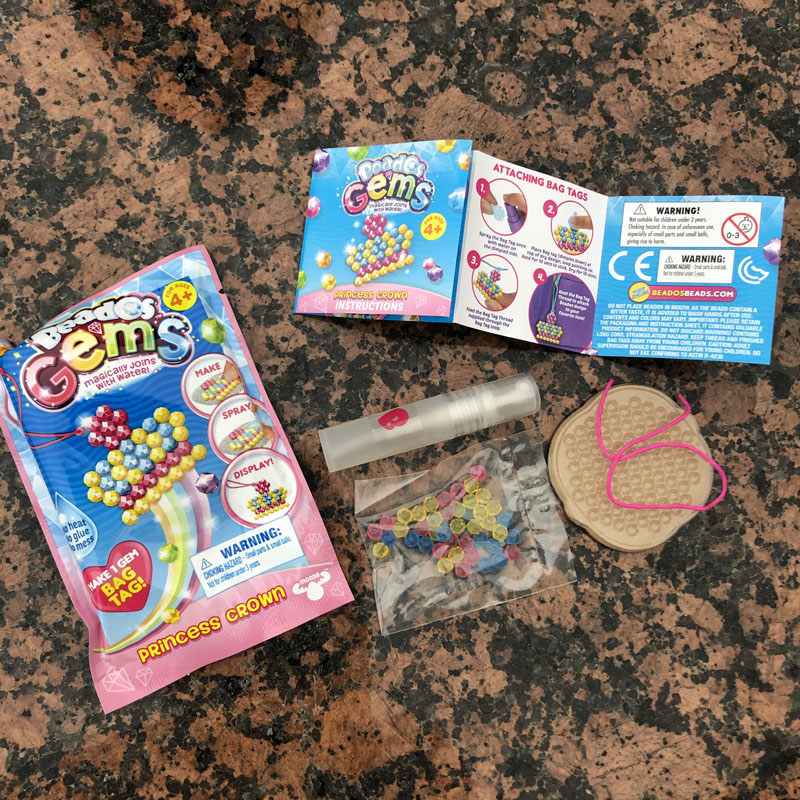 Exported to Europe and the United States to fight beans DIY crown children handmade birthday gift mini portable water sticky beads material bag