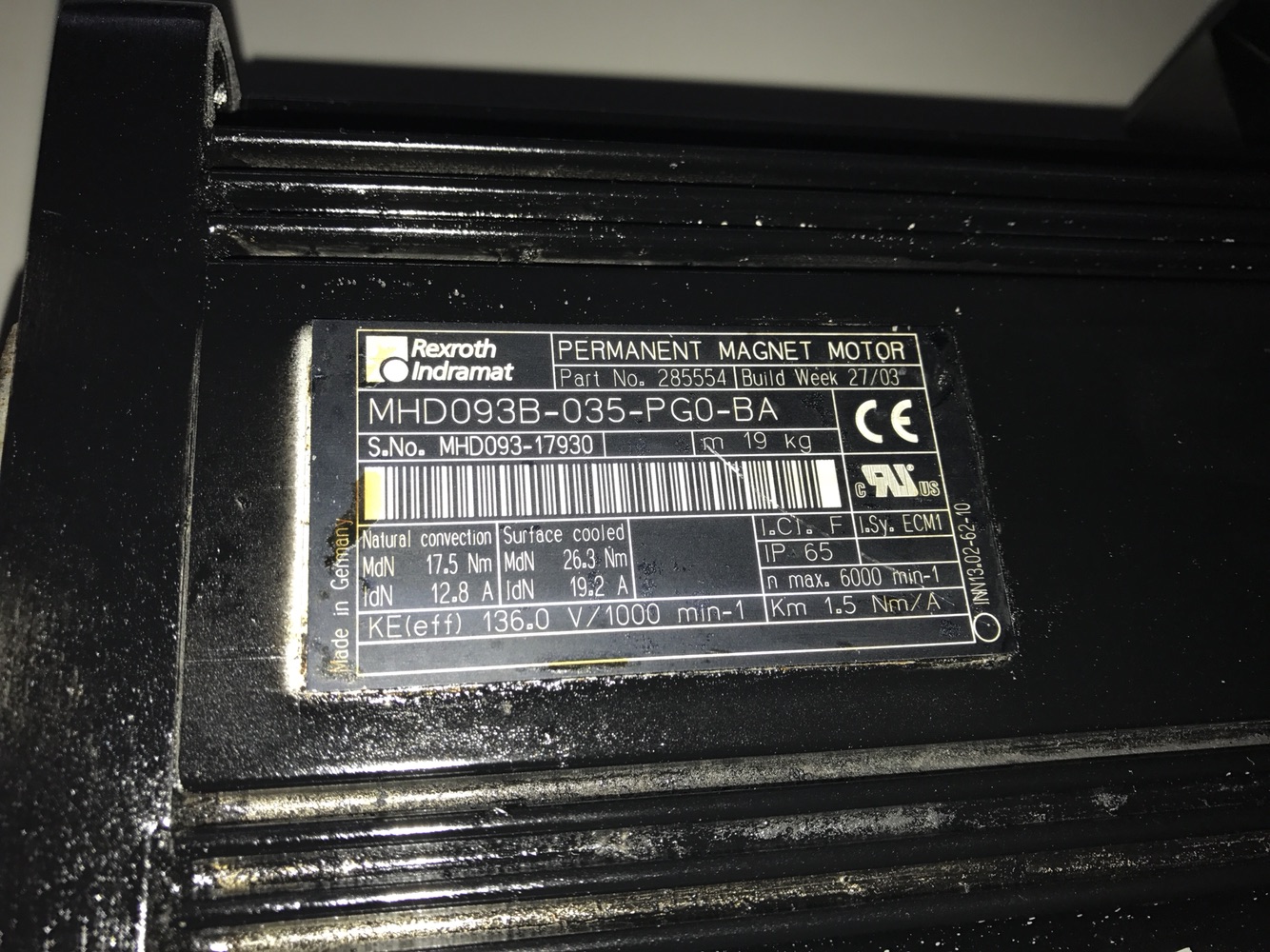 The Lex Lotte Servo Motor MHD093B-035-PG0-BA Spot Sale