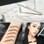 NyceMakeup bút chì kẻ lông mày chống thấm nước không nhuộm màu không xỉn màu rêu xanh xám đôi lông mày bút chì chính hãng - Bút chì lông mày / Bột / Stick chì innisfree