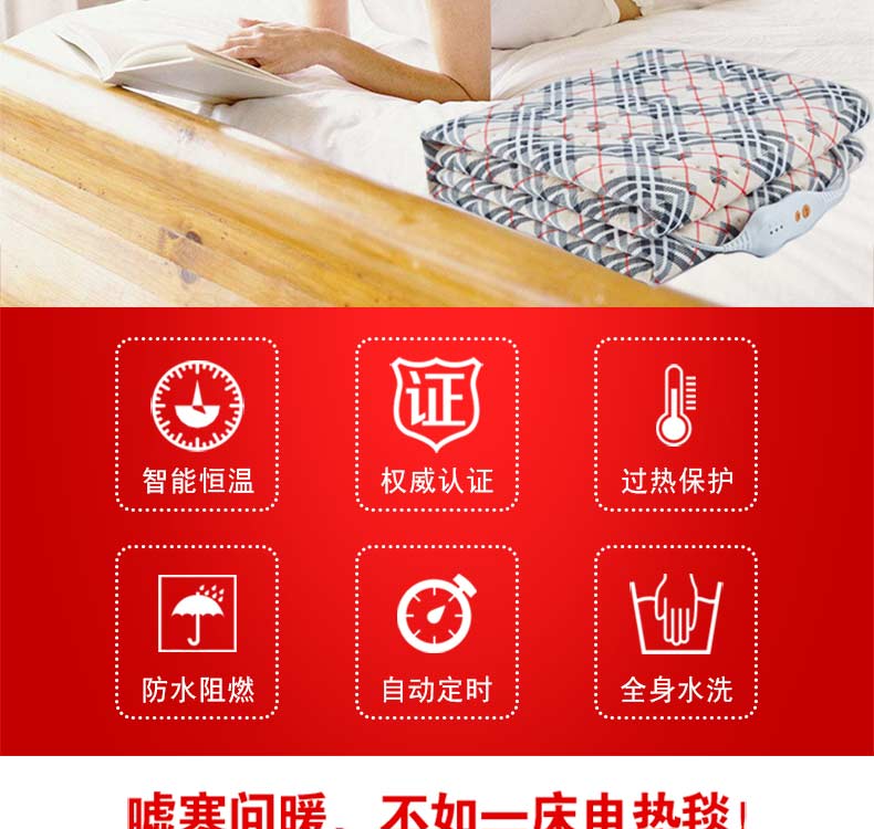nhà điểm ban đầu (lưới cao chăn điện) xuất khẩu sang đơn ký túc xá đôi timer nhà nhiệt Châu Âu - Chăn điện mền điện