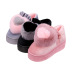 Dép cotton nữ mùa đông giày đế dày dễ thương Giày cao gót cotton cao gót chống trượt với cotton trailer nữ ấm trong tháng giày sandal nữ đế cao Dép