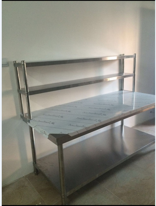 Set to assemble stainless steel bench with shelf Operation table Table Daughter Milk Tea Table table Operating table Operating table