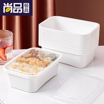 Saizhuo disposable lunch box thickened lock buckle packaging box commercial high-end takeaway lunch box with lid square fast food box