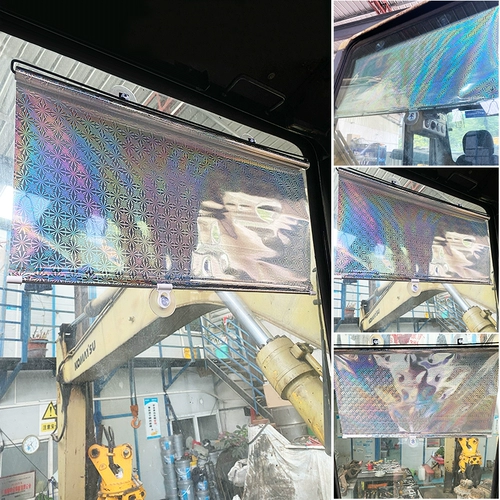 Занавеска кабины экскаватора передние окна задние окна, задние окна, солнечный грузовик