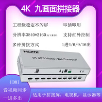 HDMI 9-étape 1-dans une boîte de raccord TV 9-out-écran de raccord multi-écran du processeur de raccord du processeur de raccord 4K