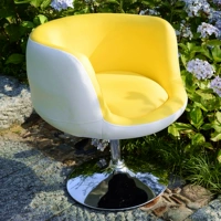 Белый внутренний желтый