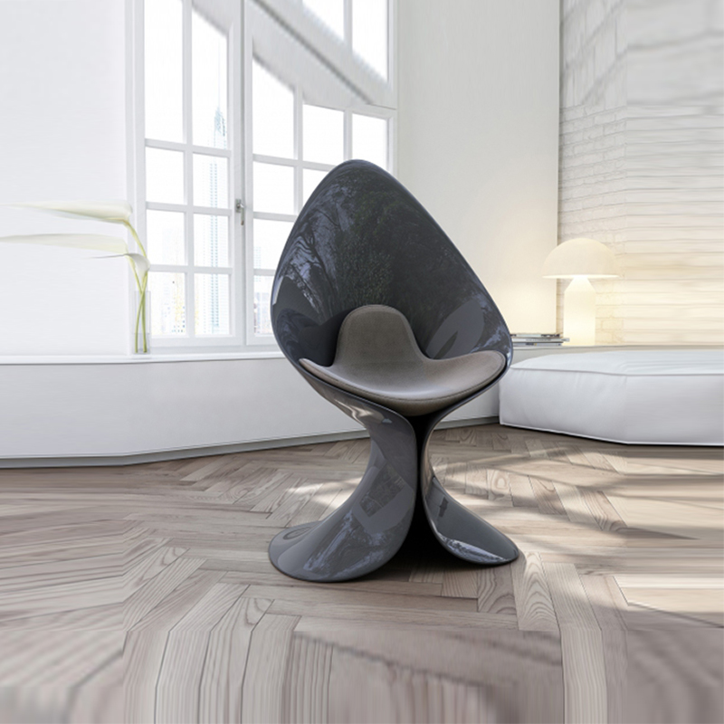 Art peach heart fiberglass simple special-shaped leisure single chair heart-shaped home model room love chair commercial lounge chair