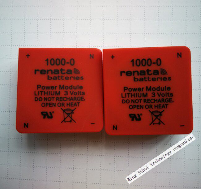 RENATA lithium battery 1000-0 industrial lithium battery 30 * 10mm square 3V voltage (240 sheet total box price-Taobao
