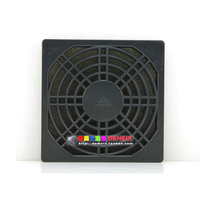 New dustproof mesh plastic mesh three-in-one mesh protective net for 8CM fan Black