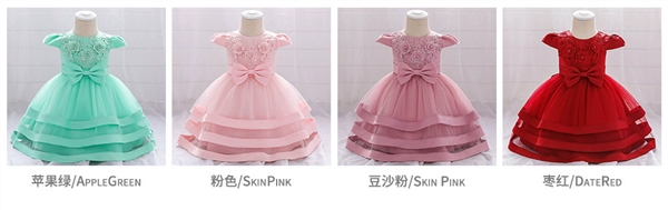 Xuyên biên giới em bé rửa váy hoa ren em bé váy một tuổi váy sinh nhật em bé bộ đồ chụp ảnh - Váy trẻ em