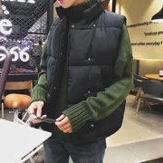 Vest nam mùa đông thời trang mới mỏng cotton dày áo khoác vest thanh niên cổng gió Phiên bản Hàn Quốc của áo khoác không tay