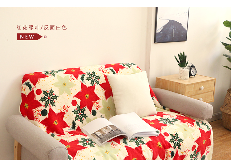 Bắc Âu retro chăn sofa chăn đơn dày ấm áp mùa hè thường ngủ trưa chăn lông cừu hô chăn nhỏ - Ném / Chăn vỏ chăn nhung