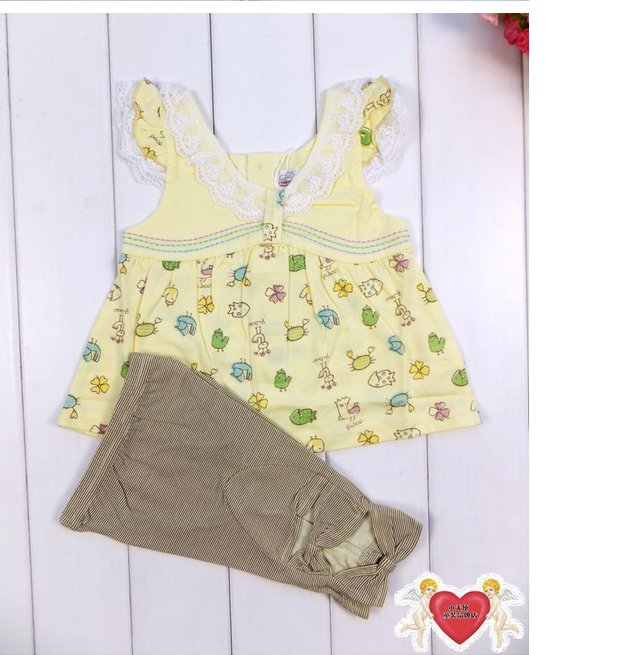 Giải phóng mặt bằng 15 nhân dân tệ Qibao Paradise mùa hè mới cho bé gái vest hoa phù hợp với trang phục trẻ em 5007 quần áo trẻ em nam