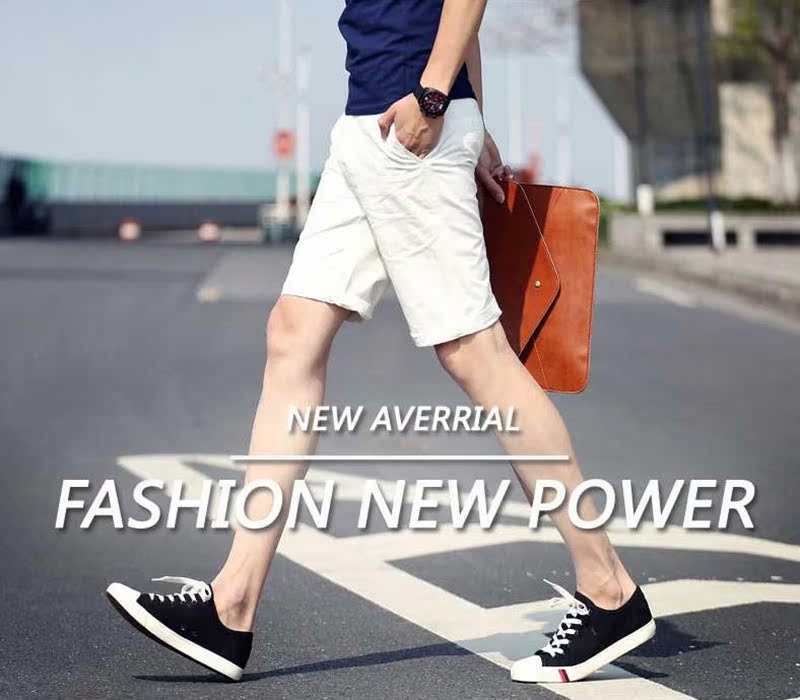 Quần trung niên nam đi biển quần rộng giản dị quần nam quần lớn ở eo quần short cotton năm quần nam quần thể thao