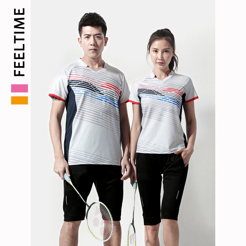 Group purchase custom volleyball table tennis tennis match suit sweat-absorbing quick-drying air-permeable short-sleeved badminton suit suit for men and women