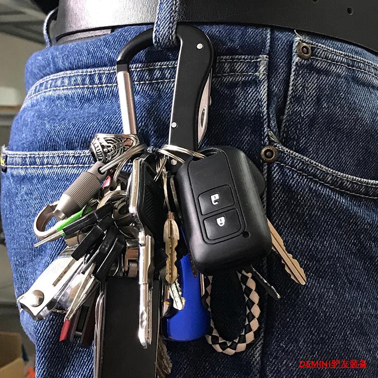 Đa chức năng dao gấp dao Mini dao quân đội Thụy Sĩ dao carabiner treo chìa khóa vòng dao ngoài trời gấp dao bộ dao nhà bếp của Nhật