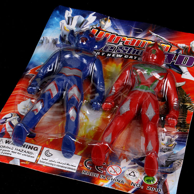 Wholesale Double Ottmann Salty Egg Superman Suit Children Toy Doll Model Monster RMB19  Two clothes