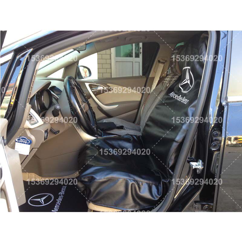 Car repair water washing leather three - piece seat sleeve 4s shop pick up leather four - piece set steering wheel sleeve thickness customization