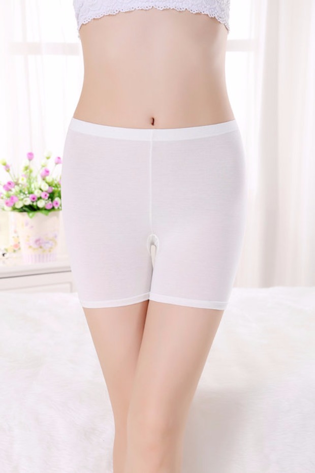 200 pound eo cao modal XL cộng với người béo MM béo người chống ánh sáng chạm đáy quần short bảo hiểm góc phẳng quần thun mặc váy cho nữ