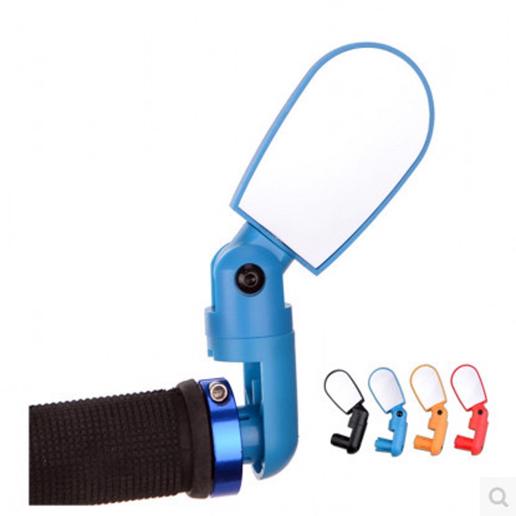 Full-Angle Rearview Mirror, Mini Adjustable Bicycle Mountain Bike Mirror, Flat Reflector, Bicycle Rearview Mirror