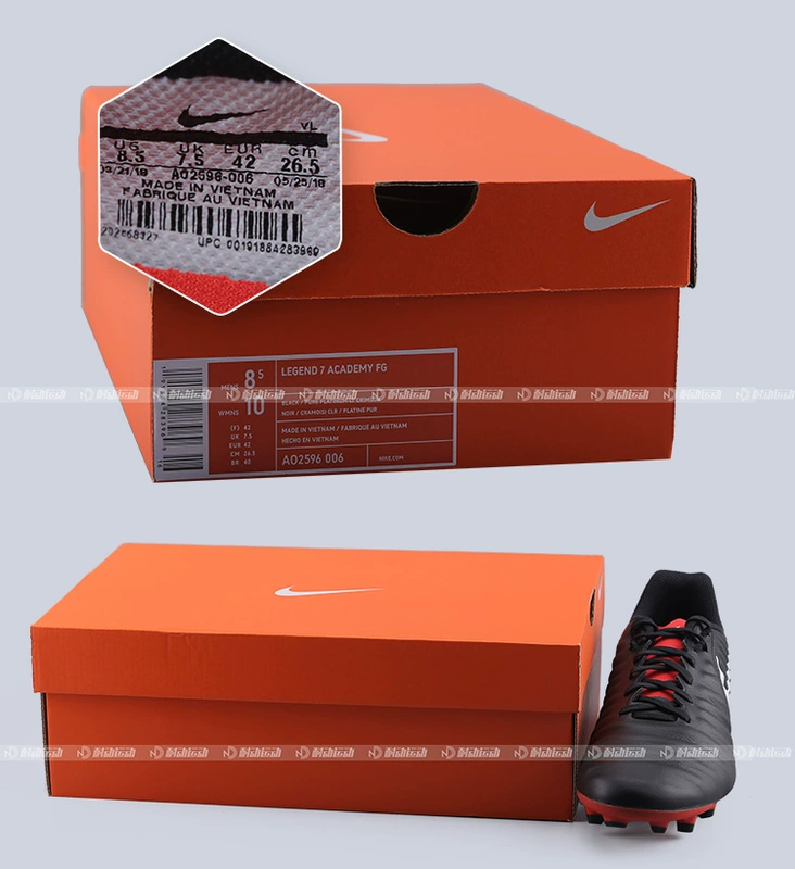 Giày bóng đá nam đào tạo thi đấu giữa nam và nữ NIKE / Nike Legend 7 AO2596-006 - Giày bóng đá