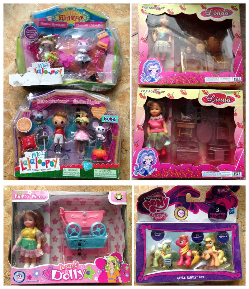 Кукла Lalaloopsy Lele Angel / Linda, ПВХ, в ассортименте, размеры 4–12 см
