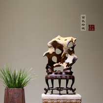 Water Taihu Stone Original Stone Natural Kistles Traditional Chinese Desk Decoration Feng Shui Taihu Stone Hall Ornaments Lingbi Stone