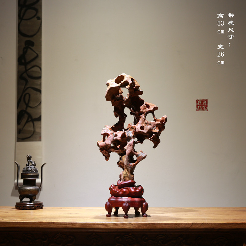 Taihu Stone Case Head Stone Hall Hall Large Swing Piece Chiishi Raw Stone Natural Stone Waterstone Lingong Stone Landscape