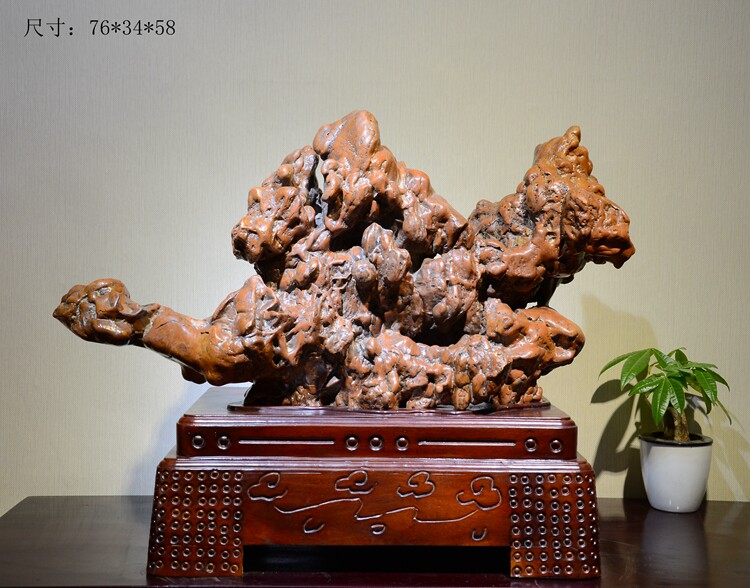 Natural Wonder Stone Ancient Pottery Stone Large Fossil Manau Gecko Wall Wind Stone Silico Wood Lingbi Stone Taihu Stone Original Stone Pendulum