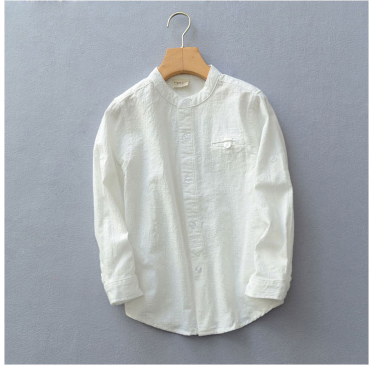 Chemise garcon à manche longue en lin - Ref 2074373 Image 13