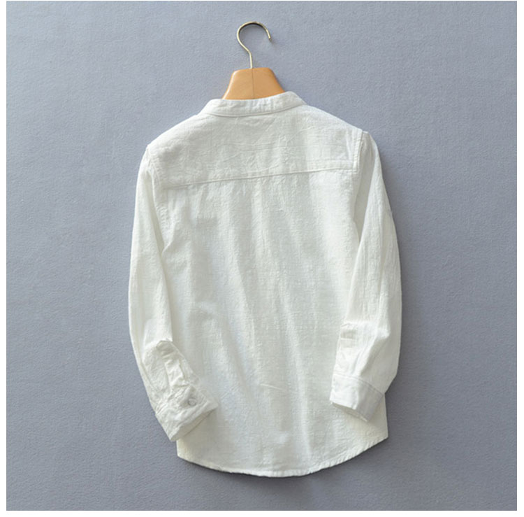 Chemise garcon à manche longue en lin - Ref 2074373 Image 14