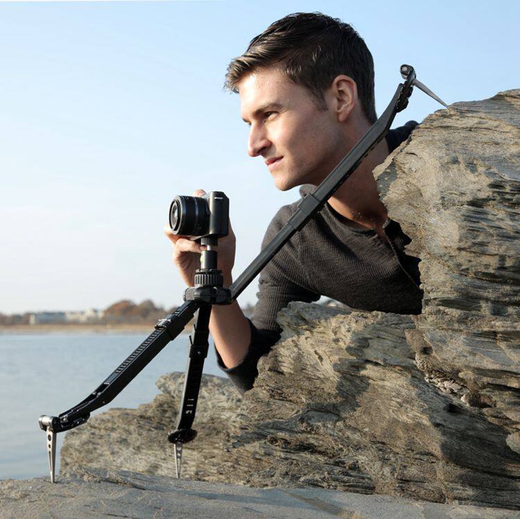 Pakpod ultra-light folding adventure outdoor travel mobile phone action camera tripod with claw stable and portable