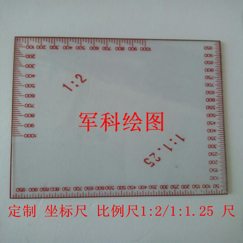 Kucco seat gauge scale 1: 2 1:1 25 Gauge Custom Ruler