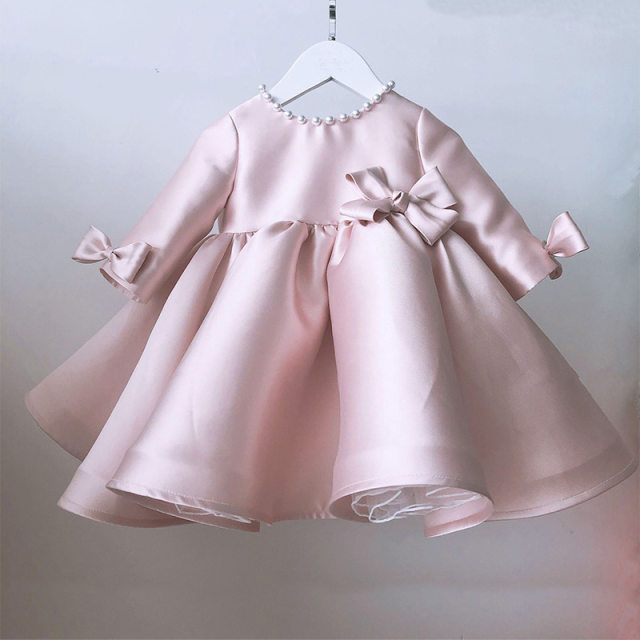 Baby girl one-year-old dress autumn and winter girls birthday princess dress little flower girl wedding dress little girl dress children's dress