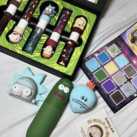 spots Sheglam Rick & Morty совместная макия that Rick Moti Eye Shadow Dip Lip Glum She GLAM