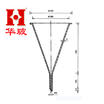 Huabibo processing custom glass instrument screening funnel laboratory instrument high quality glass