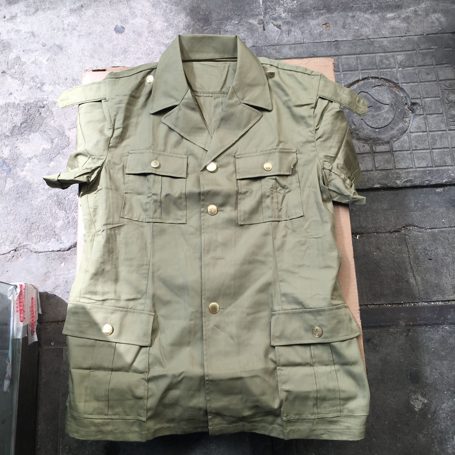 87-style short-sleeved shirt Vintage military fan collection Short-sleeved wear-resistant comfortable work short-sleeved T-shirt