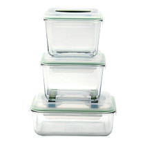 (self-employed) Glasslock glass seal refreshing box large capacity pickle jar fridge containing box microwave oven