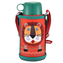 (Self-operated) TIGER childrens thermos cup stainless steel straw cup water cup lid bowl direct drinking portable