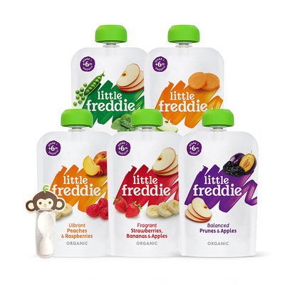 小皮欧洲原装进口有机果蔬泥100g*5