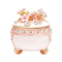 (self-employed) PICALS FIRST DECORATION BOX Fancy High-end Cherry Blossom Ornament for the Wedding Ring Box Wedding Gift